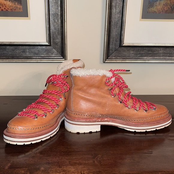 Rag & Bone Compass Shearling Fur-Lined Hiking Boot - Picture 9 of 11